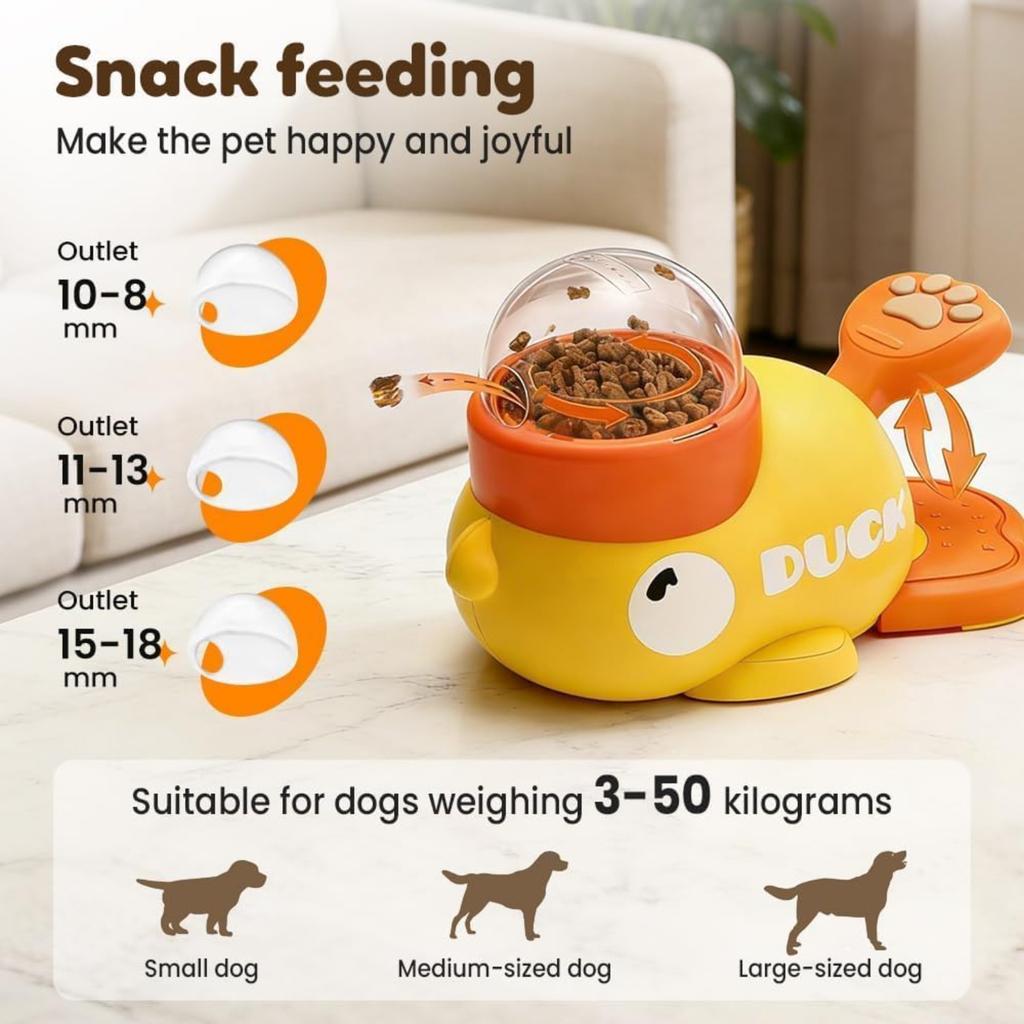 Small Dog Interactive Treat Dispenser Toy, Food Puzzle Slow Feeder