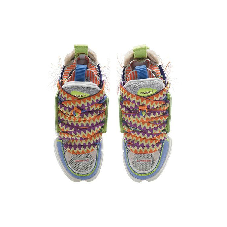 Li Ning Ace Remake Wudao 2 Tkane Niskie Buty Lifestyle Casual Damskie Trampki Żywo-Zielone AGWR020-2