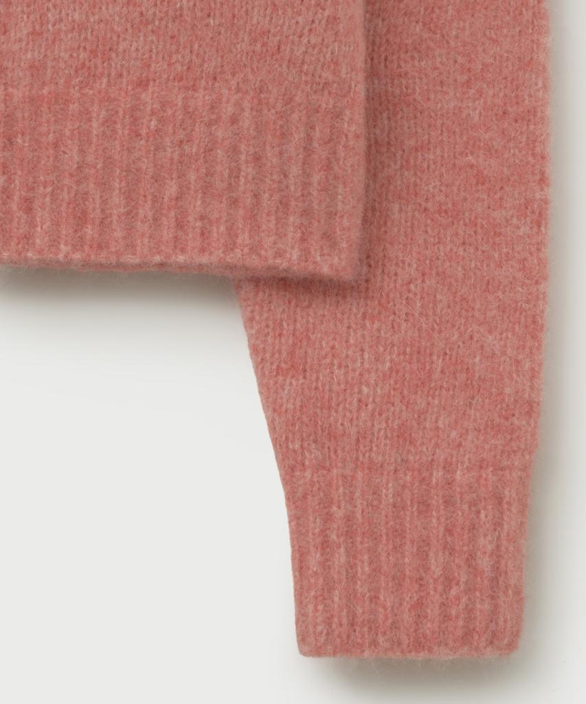 Seteo (W) Essen Two-Tone Mohair Blend Knit Pink