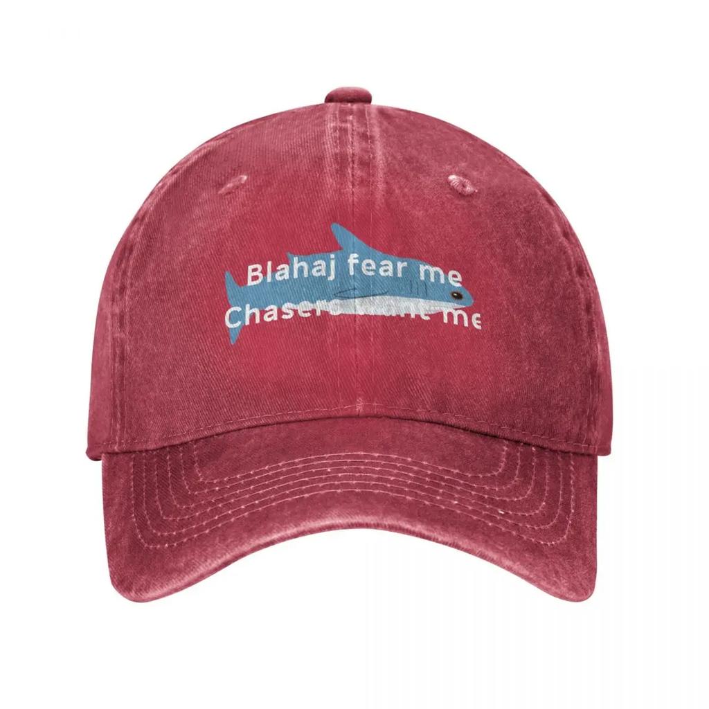 blahaj fear me chasers want me Baseball Cap Sun Hat For Children fishing caps Unisex Golf Cap black Unisex Womens