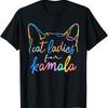 Cat Ladies For Kamala Funny President Harris 2024 T Shirt S 5Xl