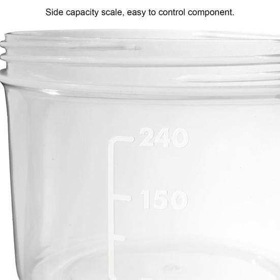 Matbehållare Dubbla Lager Multifunktionell Transparent Bärbar Yoghurt Müsli To-Go Behållare för Baby