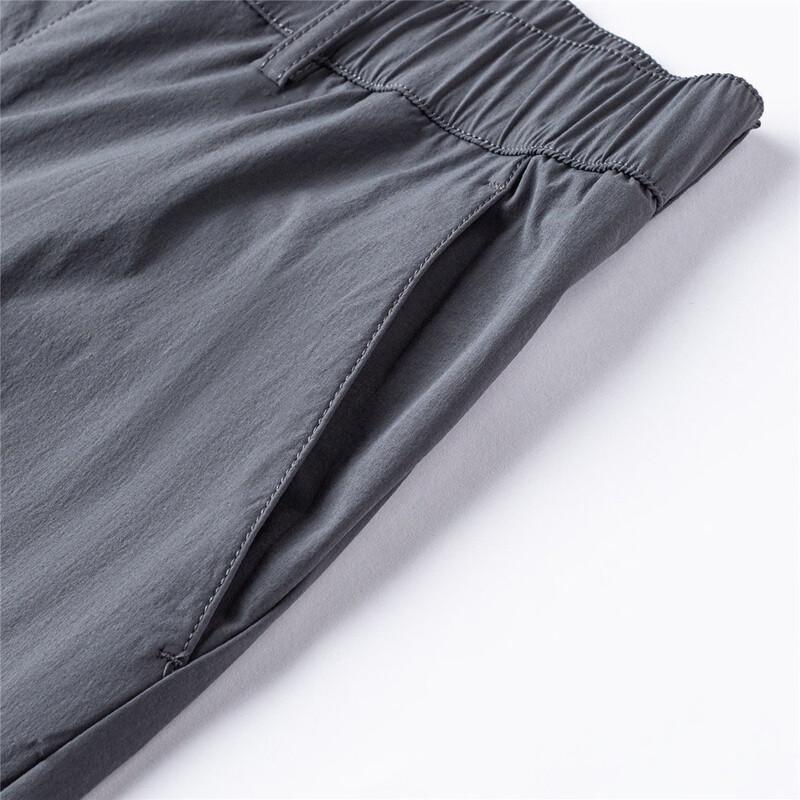 ROMON Men's Ice Silk Straight-Leg Casual Pants