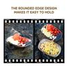 Stainless Steel Serving Plates 10 Inches Dinner Dishes Metal Camping Plate for BBQ Snack