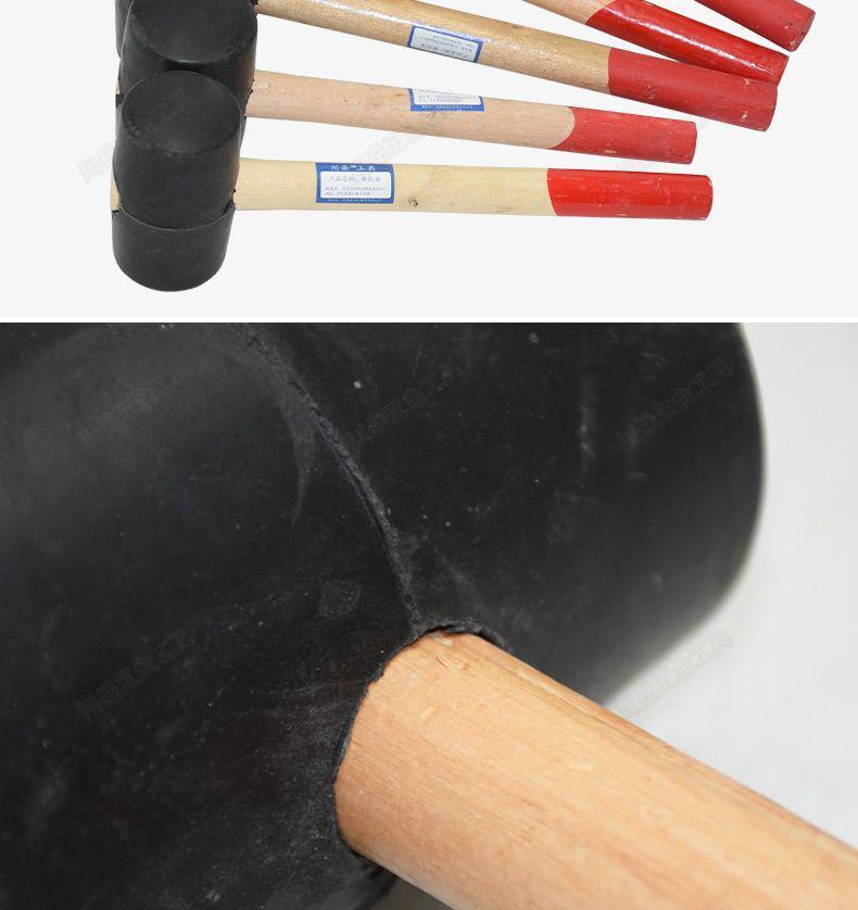 Rubber Mallet with Wooden Handle for Tile and Leather Installation