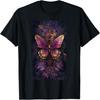 Floral Patterns Butterfly Art Purple Butterfly T-Shirt