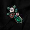 Provence Garden Brooch Vintage Green Mori High-end Plant Brooch Temperament Personalized Jacket Pin