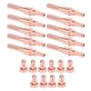 10 Set Plasma Cutting Torch Electrode Nozzle Tips 60A 98215 98210 Brass Replacement Consumables
