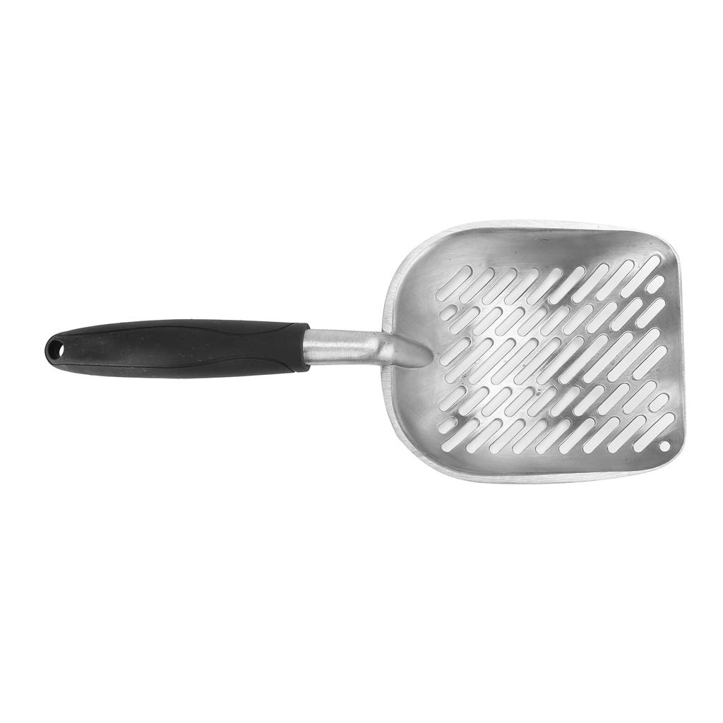 Katzenschaufel Aluminiumlegierung Köper Haustiere Streu Sandschaufel mit Griff für Katzentoilette