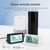 Sensor de Temperatura e Umidade WiFi Tuya com Tela Retroiluminada Hygrometer Termômetro Smart Life Suporta Alexa Google Home