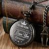 Orologio da tasca al quarzo serie Fashion To My Son I Love You, Orologio ciondolo