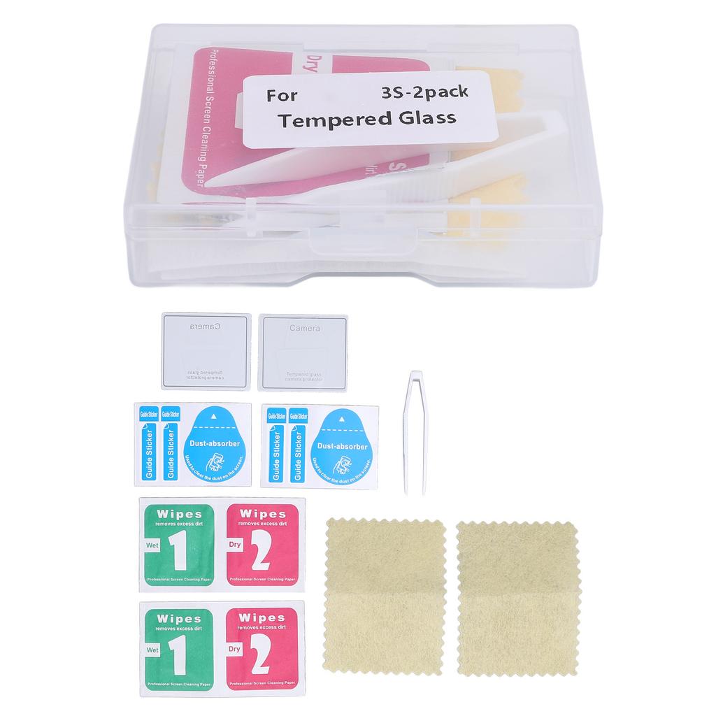 4Pcs Drone Lens Tempered Glass Film 9H Hardness Anti Explosion Camera Lens Protector for Air 3S