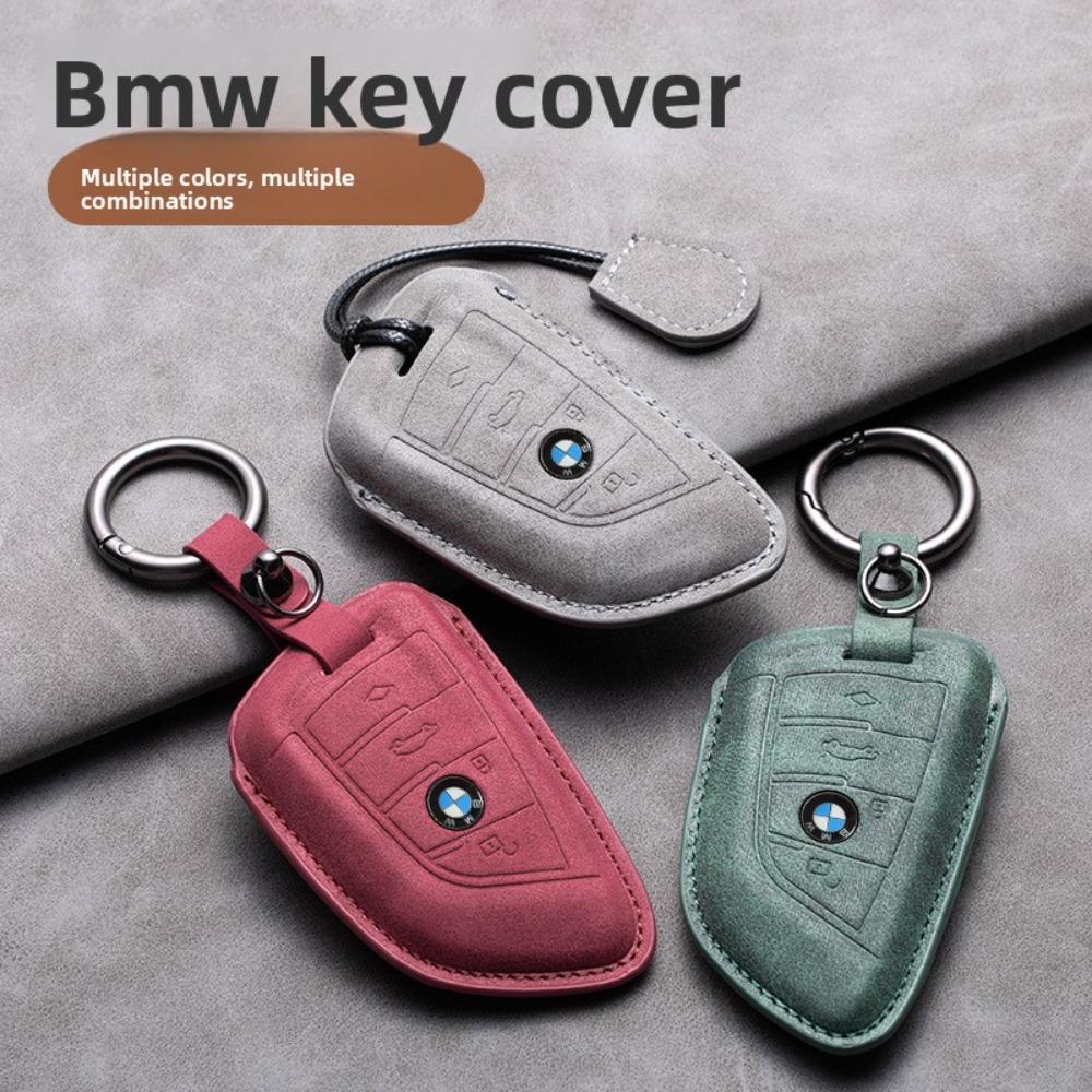 For BMW Key Cover for 5 Series 3 Series 525li 530 X1 X3 X4 X5 118i Hollow Design Protective Shell with Blade Keychain