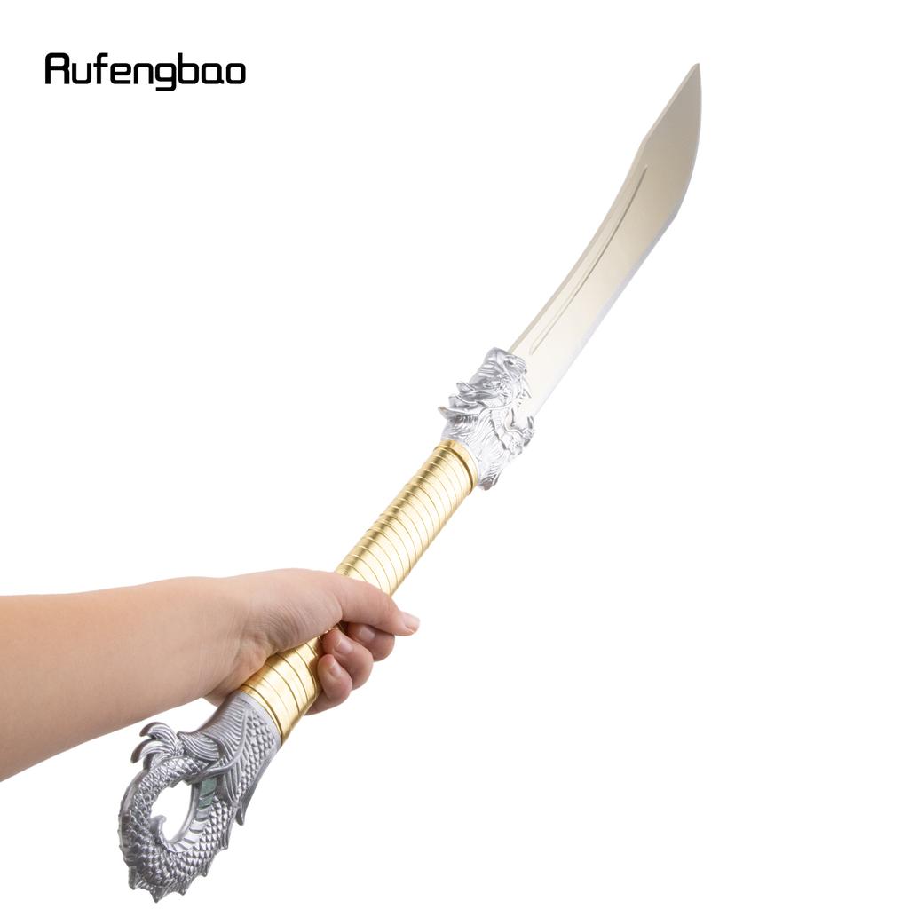 White Yellow Wooden Sword Fashion Wood Machete Decorative Cospaly Sword Halloween Mace Crutch Wand Crosier Sword 106cm
