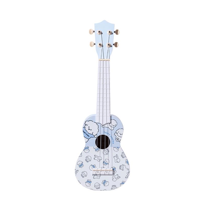 Charming Line Art Ukulele - Entry-Level Instrument for All Ages
