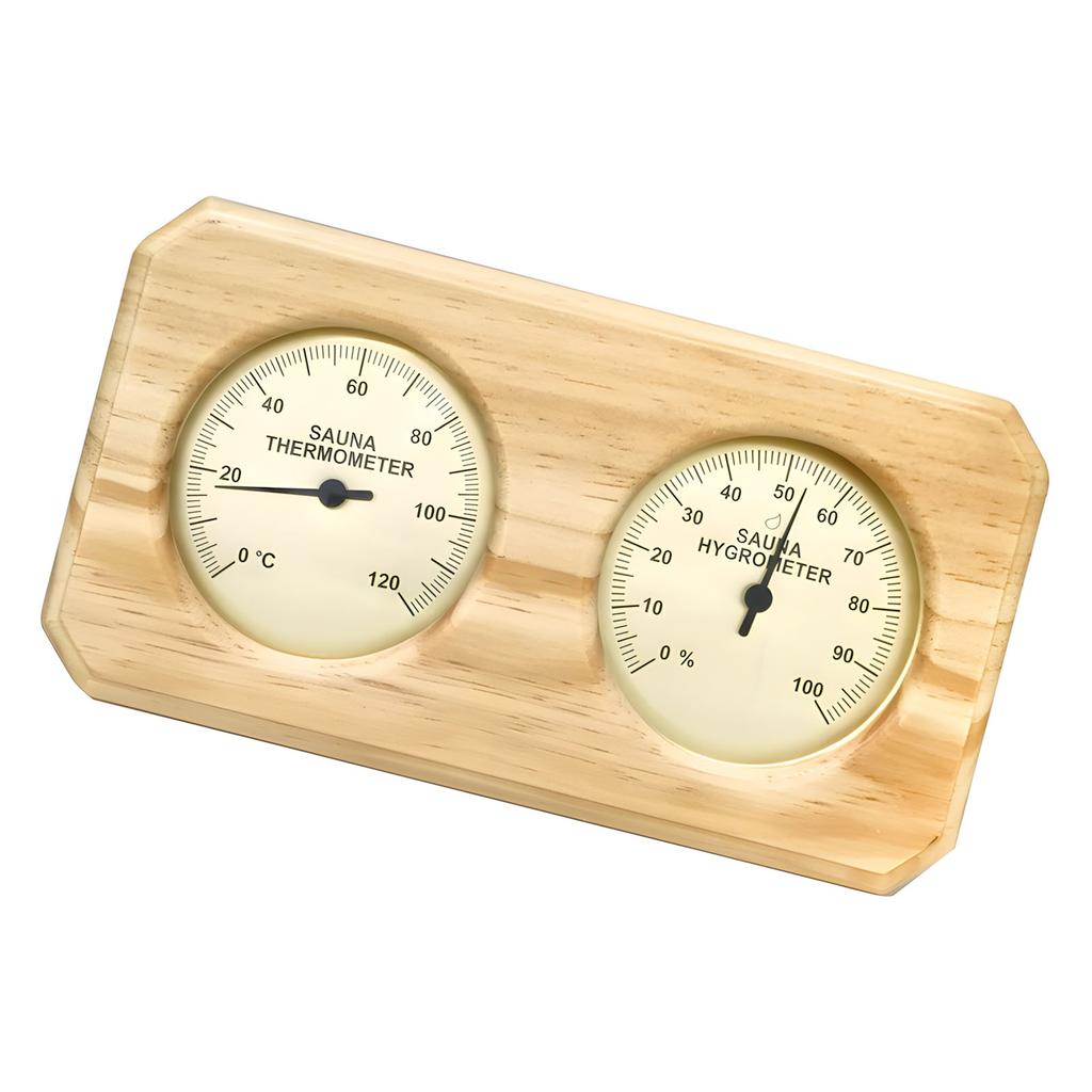 High Execution Wooden Sauna Gauge Mechanical Design No Battery Required