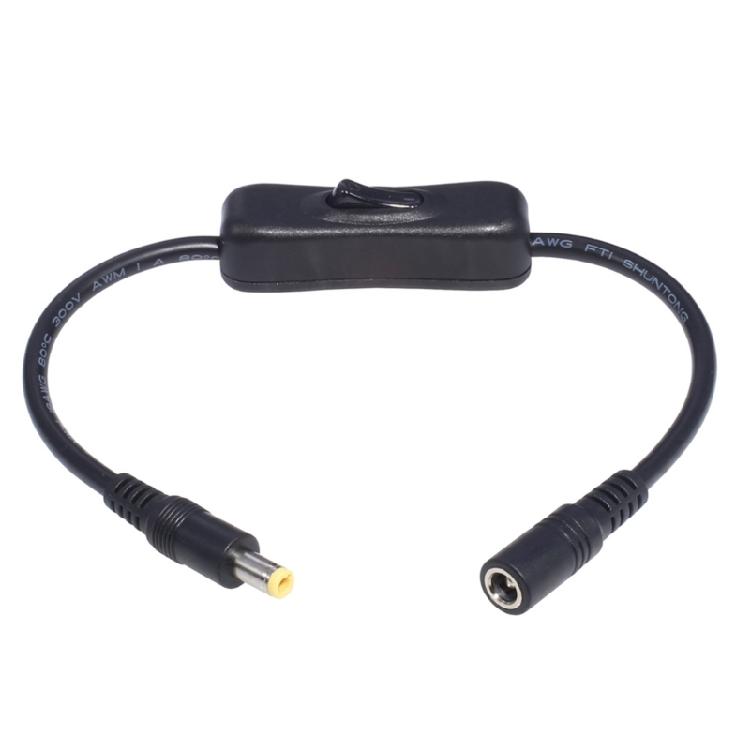 30cm Male to Female 5.5x2.5/5.5x2.1mm Plug DC Power Adapter Cable Extension Cord