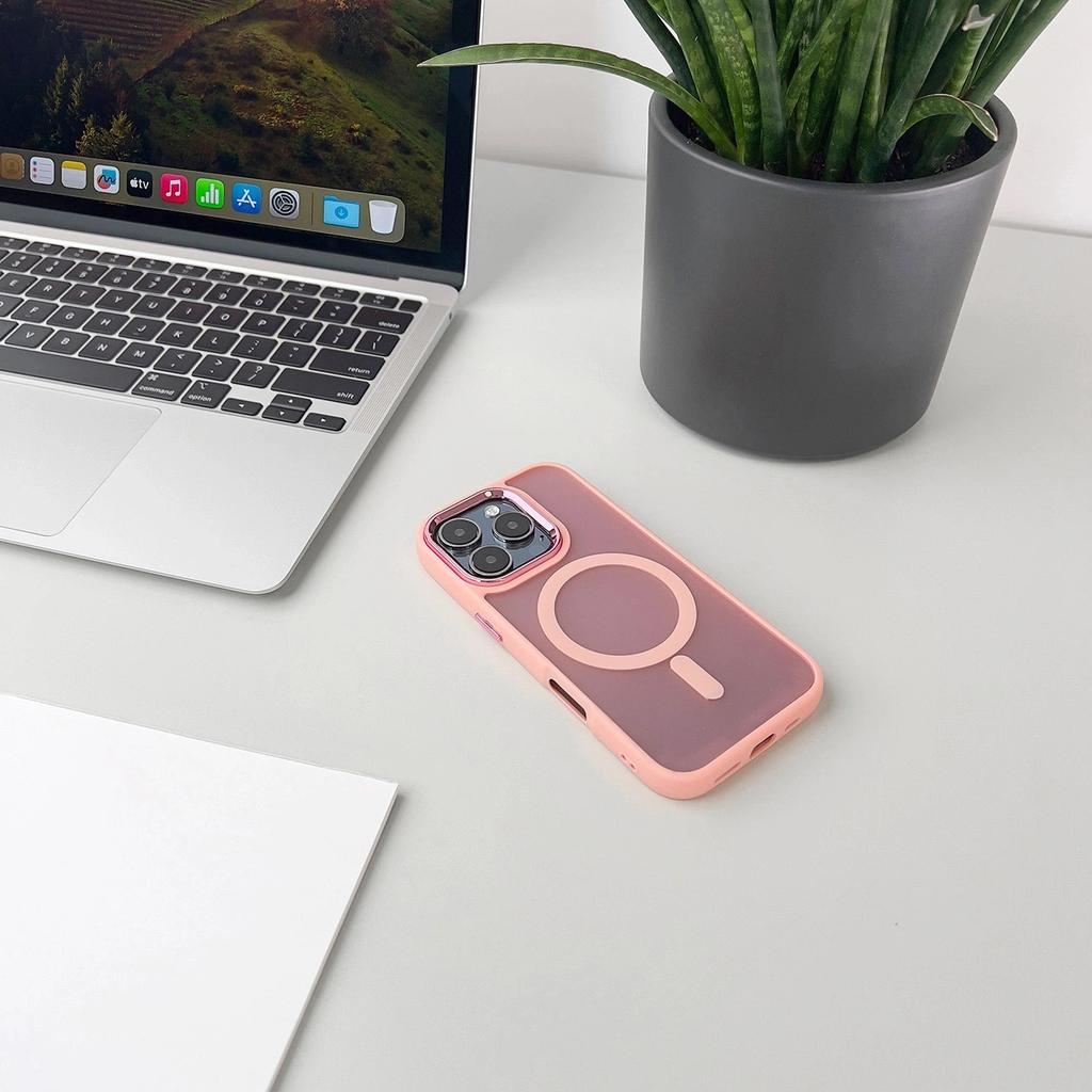 Etui pokrowiec ochronny na iPhone 17 Air Fashion Case MagSafe - różowe