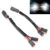 2pcs LED Work Light Socket Wiring Harness 2‑Lead 2Pin Male To Female Universal for Car