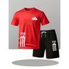 Neue Street Trendy Herren Sommer Atmungsaktiv Sportbekleidung Kurzarm Shorts Leicht Schnelltrocknend Bequem Modisch Sport