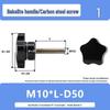 Bakelite Handle Mechanical Adjustment Screw with Rubber Hex Head (M5 M6 M8 M10)