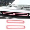 Pink Front Grill Mesh Grille Erts Trim Cover Frame For Dodge Challenger 2015+