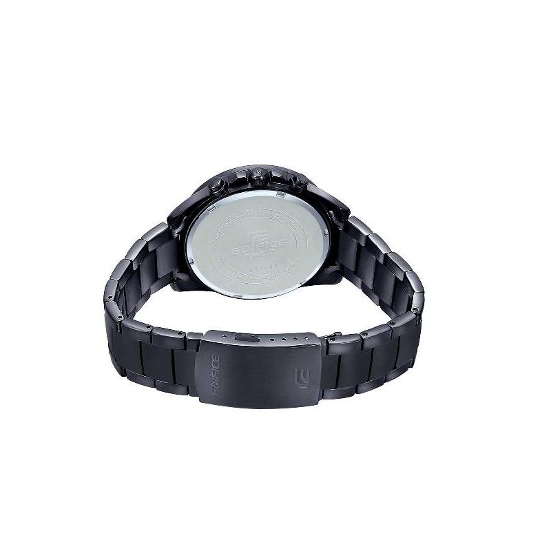 Casio CASIOEDIFICE Series, Versatile Black Steel Strap, Quartz Movement, Stainless Steel Strap, Japanese and Korean Watch, Men's Watch, EFV-550DC-1A