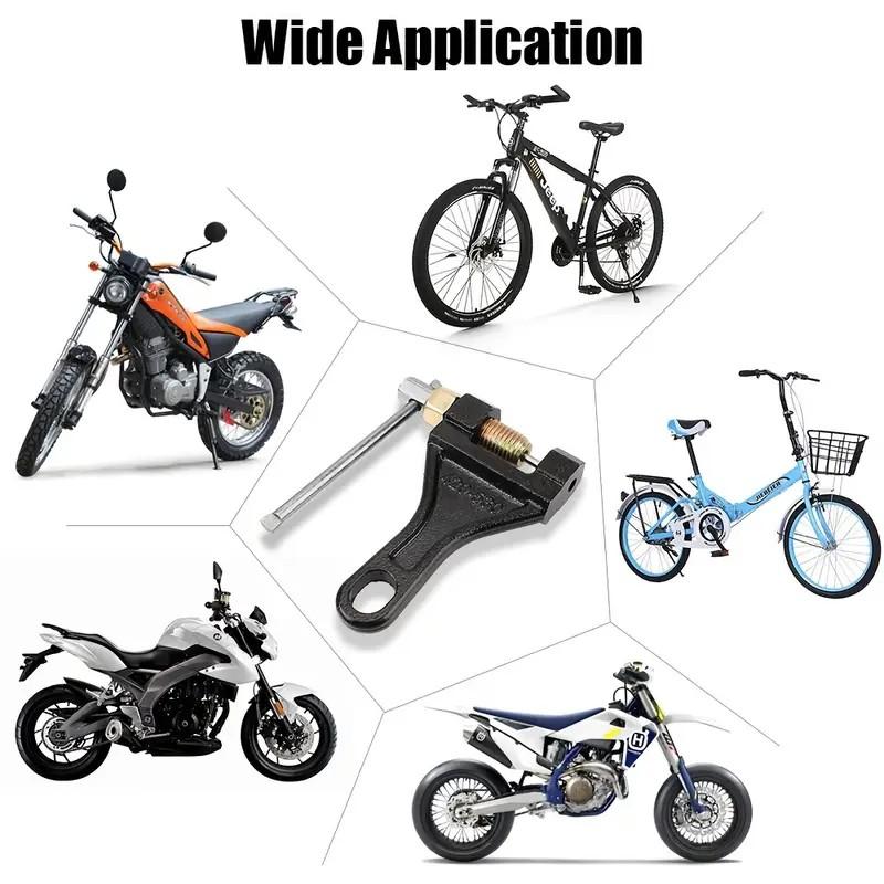Universal Chain Breaker and Cutter for Motorcycles, Bicycles and ATVs, Carbon Steel Wrench, Chain Link Separator