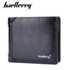 New Wallet Men Short Style European American Retro Business Horizontal Multi Slot Buckle Ticket Holder