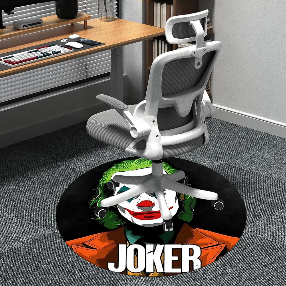 1pc Joker Office Round Area Rug, Under Office Chairs Bedroom Living Room Home Decor, Room Deco, Available in Various Sizes