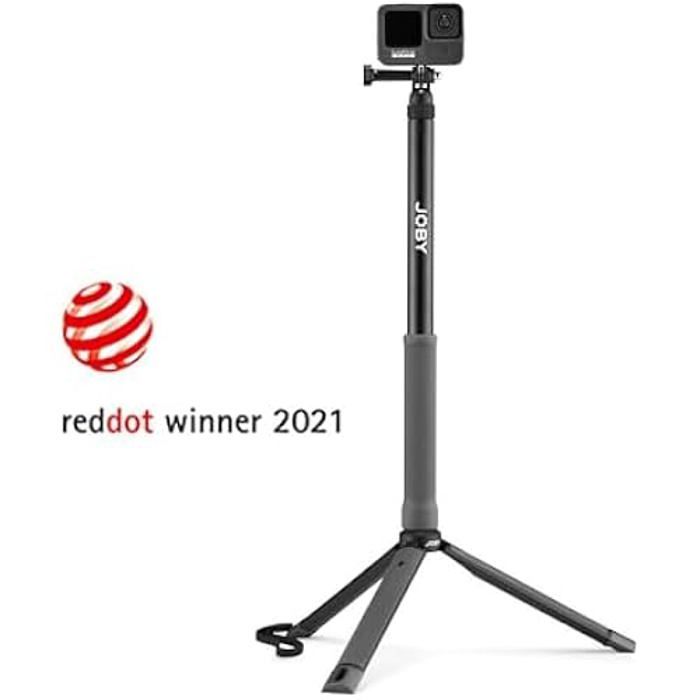 Joby telepod sport, perche extensible pour appareils photo d'action et 360°, trépied de voyage etanche, accessoire pour smartphone,