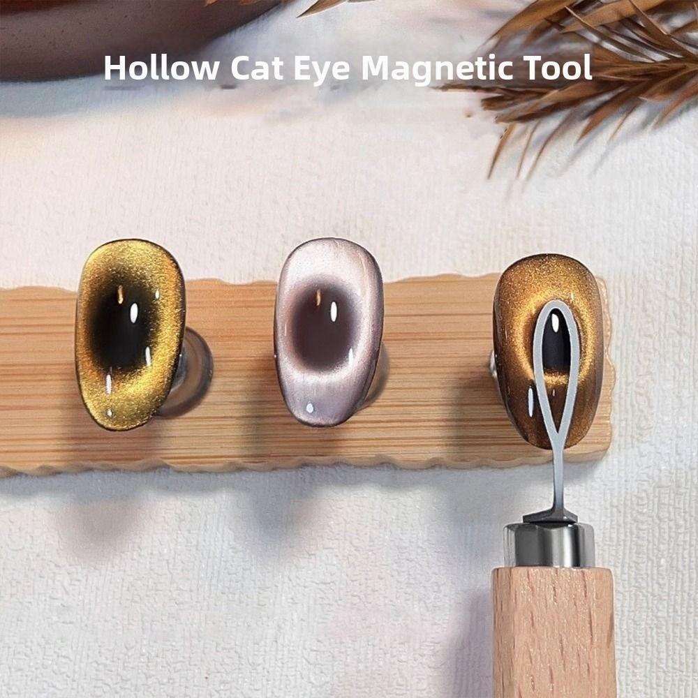 DIY Manicure Kit Hollow Cat Eye Magnet Tool Nail Magnet Line  for Nail Art Accessories