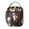 Egyptian God Anubis Art Insulated Lunch Bag for Women Children Portable Food Boxes Thermal Lunch Box Tote