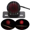 ONGMEIL Motorcycle Tail Lamp Round with Number Stay Magna Shadow