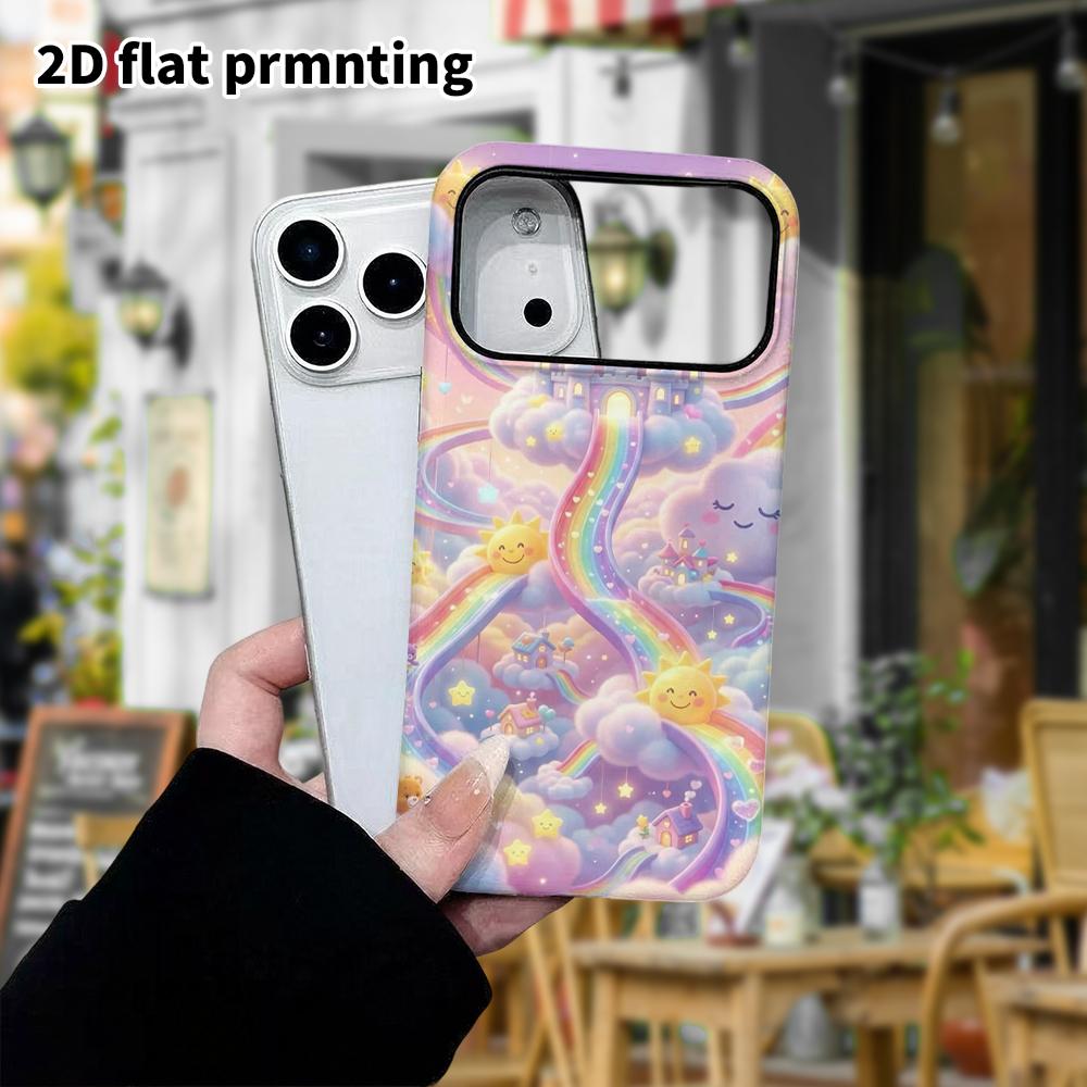 Phone Case: 2D Flat Design Suitable for iPhone 18, 17, 16, 15, 14, 13 Pro Film Protective Case, Couple Style, Castle Theme, Christmas and Halloween Gi