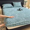Home Milk Velvet Bed Sheet/Single/Super Single/Large/Extra Large Warm Soft Bed Sheet Mattress for Autumn Winter Home Furnishings