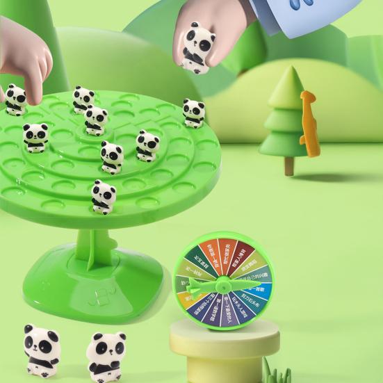 1/2 Sets Panda Balance Tree Toy Kids Logic Thinking Focus Training Interactive Balance Game Toddlers Boys Girls Educational Strategic Board Game