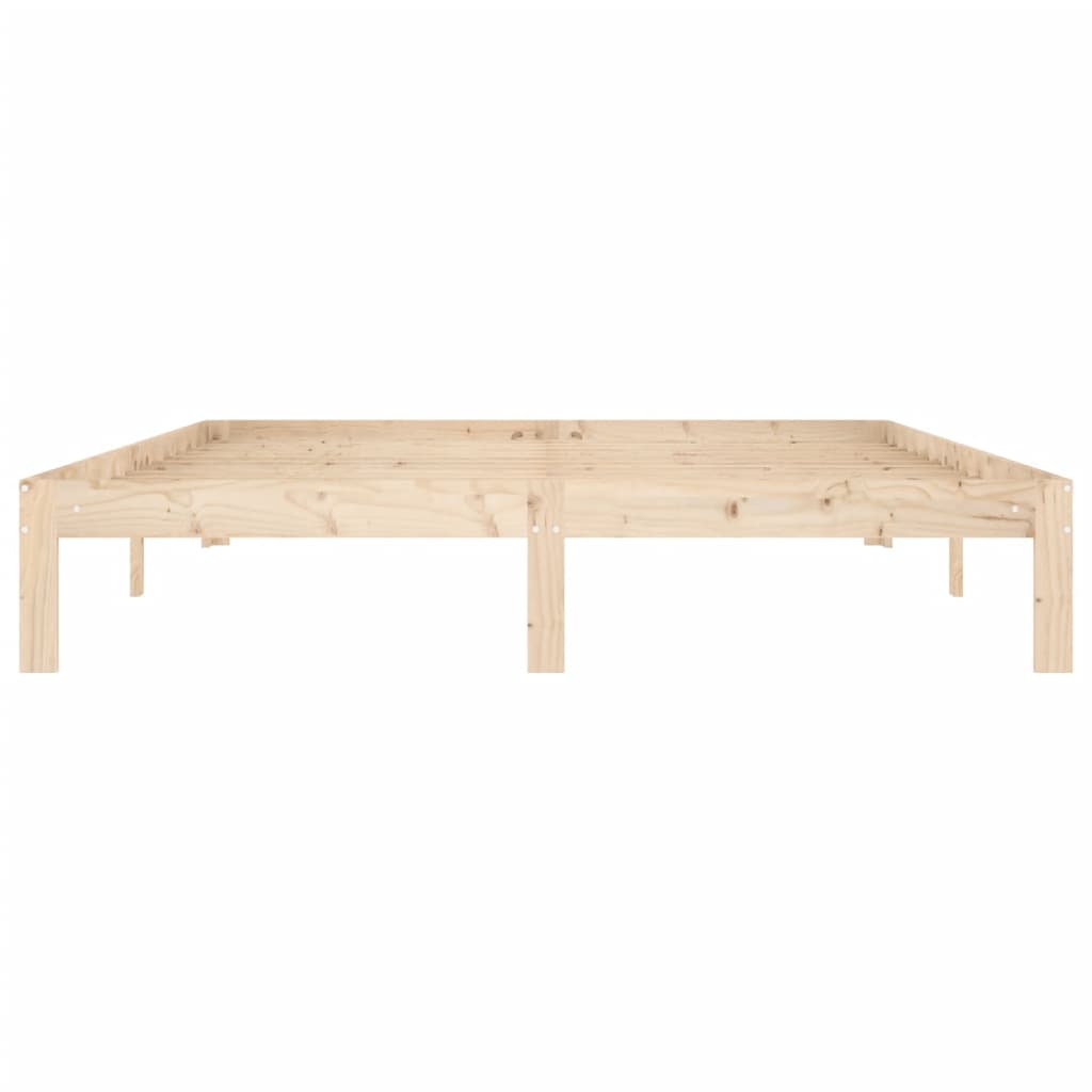 Solid Pine Wood Bed 160x200 Cm