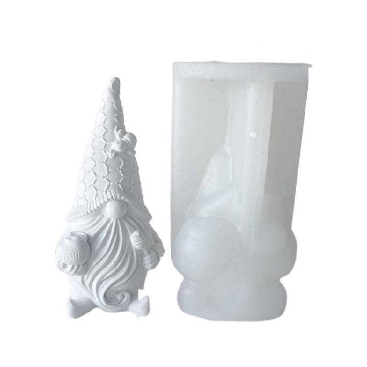 Epoxy Dwarf Plaster Mold for Soap Gnome Resin Molds Christmas Home Decoration