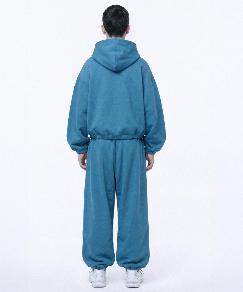 PRINOAR String Single-Pleat Wide Pants - Peacock Green