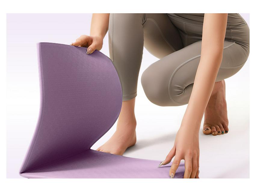 Skládací protiskluzová podložka na jógu a fitness – Silná, tlumící nárazy, přenosná podložka pro domácí použití nebo na kolej.