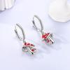 925 Silver Earrings Flower Bee Stars Bow Earrings Colorful Zircon For Women Making Jewelry Gift Girl Women