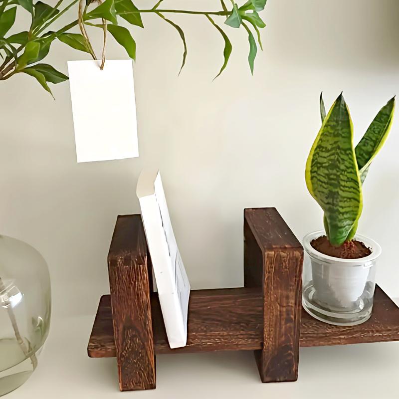 Solid Wood Retro Chinese Style Antique Shelf Desktop Tea Cup Shelf Staircase Display Shelf Tea Pot Tea Set Storage Shelf