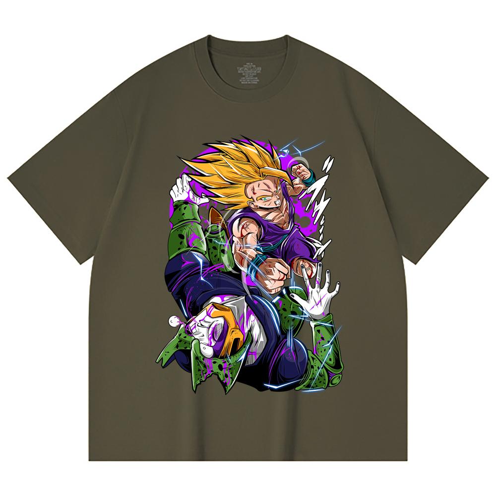 230 Gsm 100% Cotton Dragon Ball V30 Gohan Cell Print Unisex Heavy Cotton T Shirt