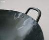 Manyo Wok, Black, 1.2 x 36 cm, Made in Japan, Iron, Hammered, Two-Handed, EX00241