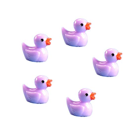 5Pcs Resin Duck Model Ornament Miniature Garden Succulent Bonsai Dollhouse Decor