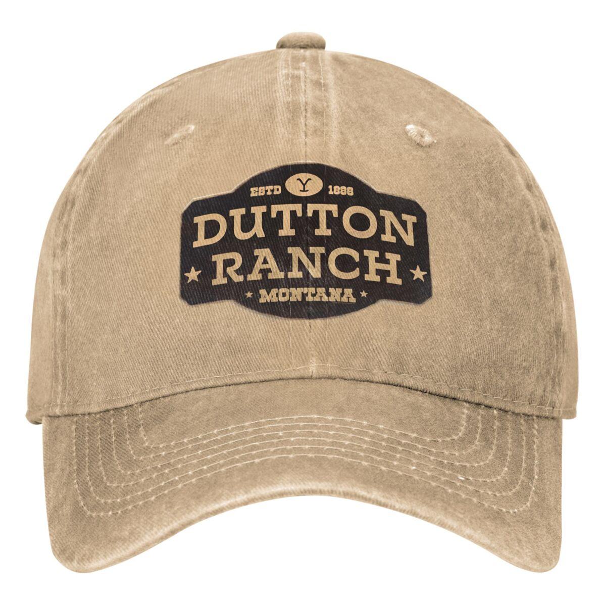 

Yellowstones Dutton Ranch Baseball Cap For Unisex Men Vintage Logo Street Style Trucker Dad Quality Tennis Skate Baseball Caps One Size