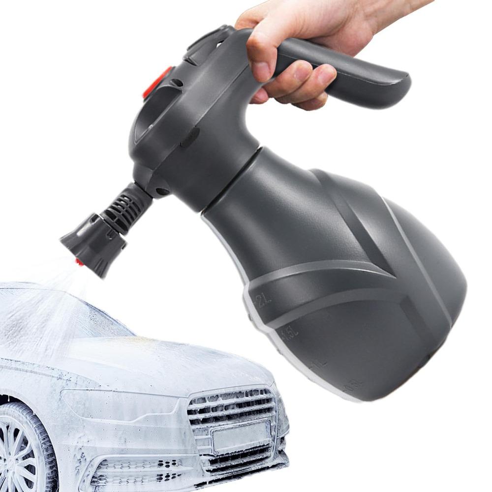 Electric Foam Sprayer 2L for Car Wash Cordless with TYPE-C Rechargeable Battery and PE+PP Construction for Cleaning Needs