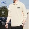 Warrior Unisex Long-Sleeve Waffle Polo Shirt