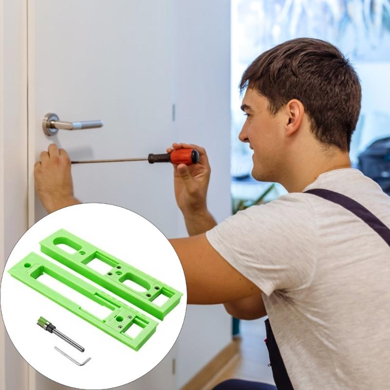 Light Weight Plastic Carpenter Slotting Template Precisions Slotting Tool for Installing Concealed 3D Hinge Enduring